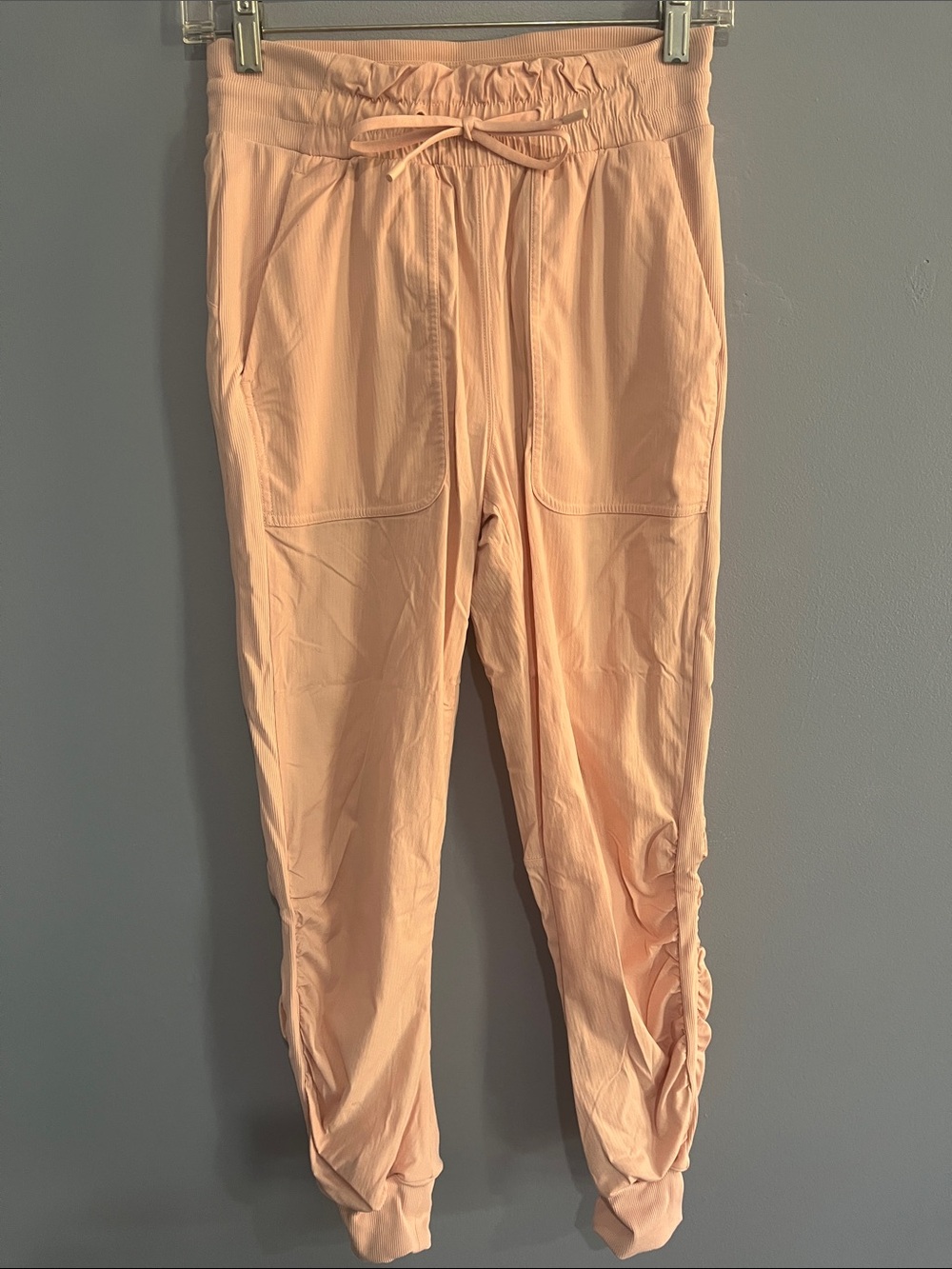 Women pink Drawstring Jogger Pants size 4